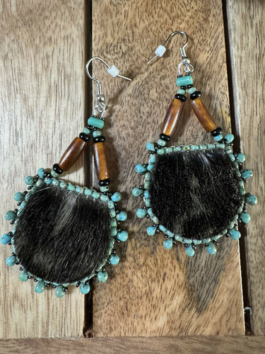 Seal skin earrings