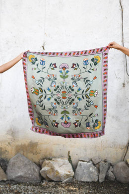 Sage Kaalé Floral Scarf