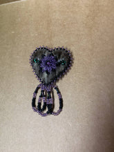 Load image into Gallery viewer, Seal skin and beaded hair clip