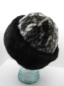 Seal Skin Cap Hat with Black Sea Otter