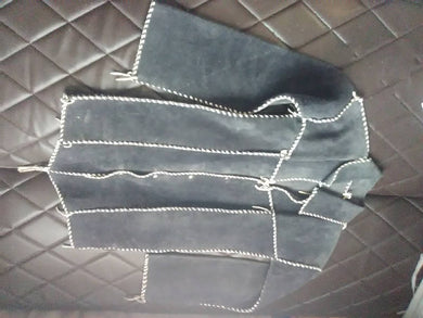 Long cowhide jacket