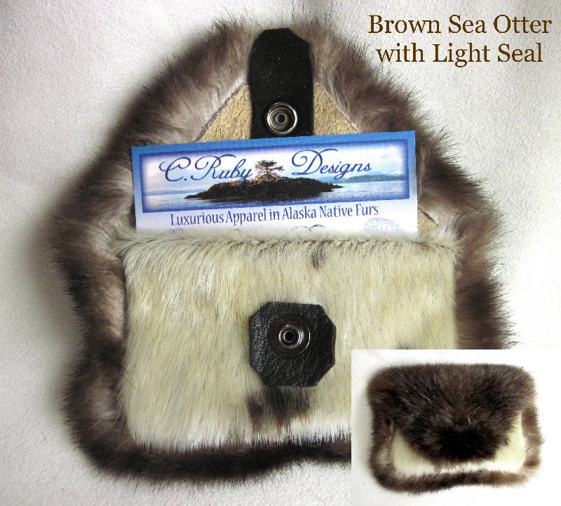 Sea Otter and Seal Pocket Purse