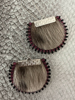 Seal skin earrings