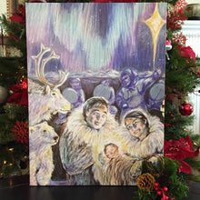 Load image into Gallery viewer, &quot;Native Nativity&quot; Gallery Wrapped Canvas Print 12x16&quot; Free Shipping