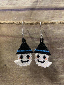 Beaded Halloween earrings