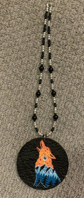 Children's Necklace with Howling Wolf