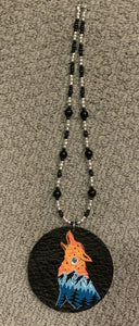 Children's Necklace with Howling Wolf