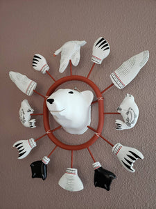 Alaskan "Polar Bear Head Mask"