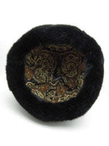 Seal Skin Cap Hat with Black Sea Otter