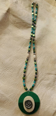Children's Necklace with Ivory Slab & Eagle