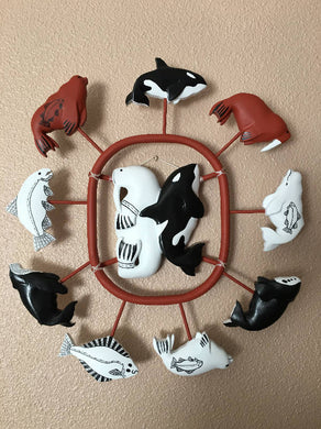 Bryon L Amos Walrus and Orca mask
