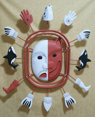 Bryon L Amos Half Man Half Wolf Mask