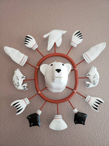 Alaskan "Polar Bear Head Mask"