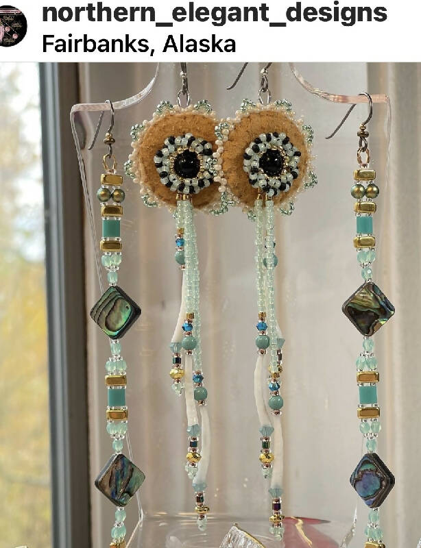 5” Moose Hide Earrings