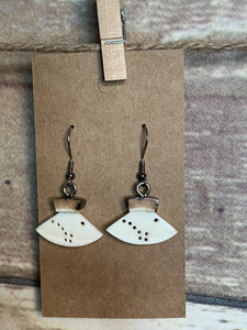 Ivory ulu earrings