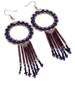 Purple Goddess Earrings