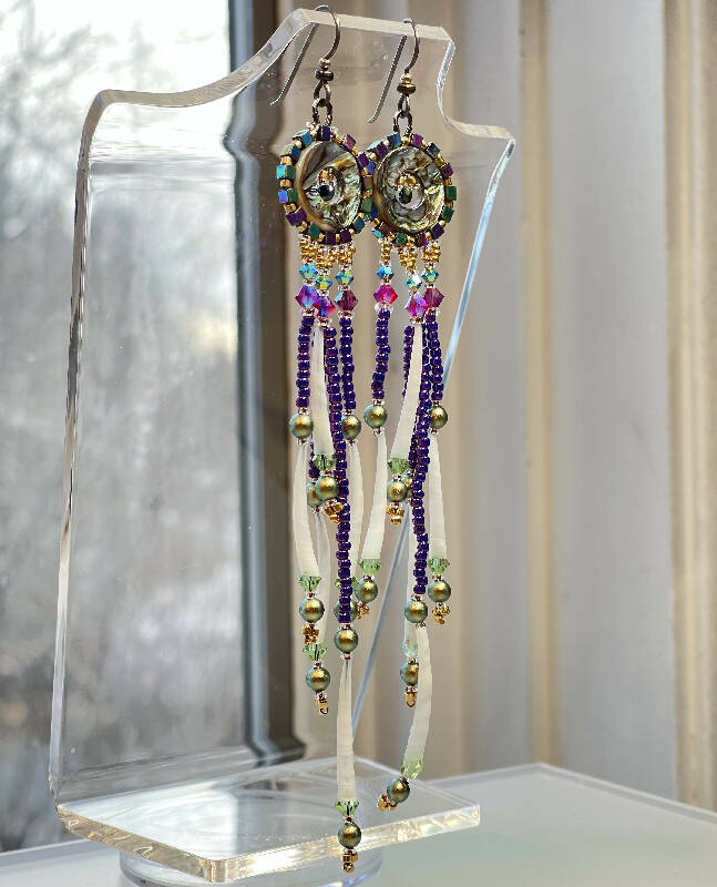 5 1/2” Abalone Earrings