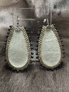 Halibut skin earrings