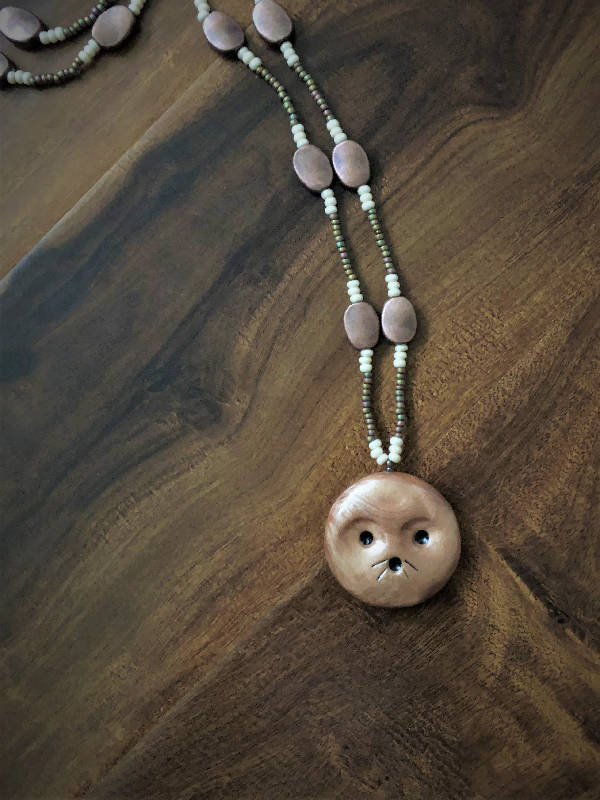 Looking At You Necklace - Copper Tone