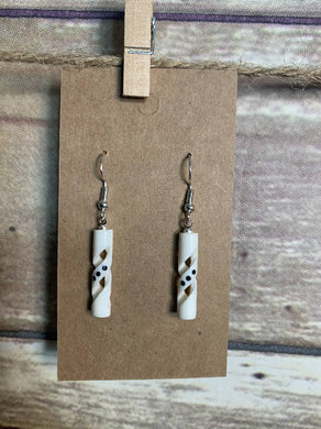 Ivory spiral earrings