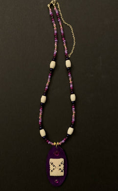 Children's Necklace with carved ivory