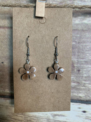 Ivory flower earrings