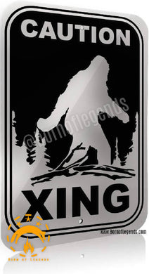 sign: tuk-ahay / sasquach / bigfoot crossing