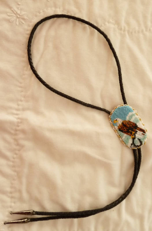 Bolo Tie - Beaded Eagle