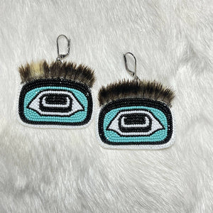 Formline Eye Beaded Earrings