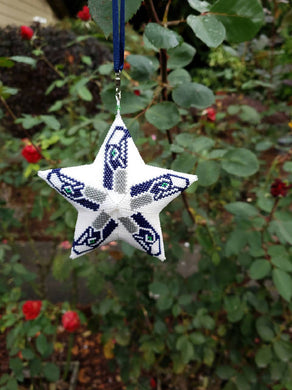 3D Seahawk Beaded PeyoteStar