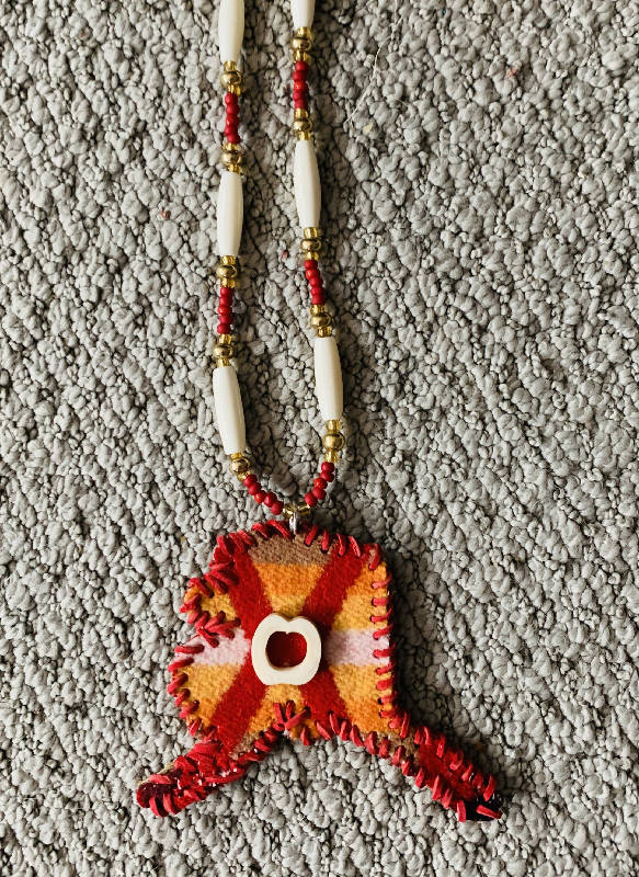 Alaska State Pendleton necklace
