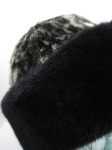 Seal Skin Cap Hat with Black Sea Otter