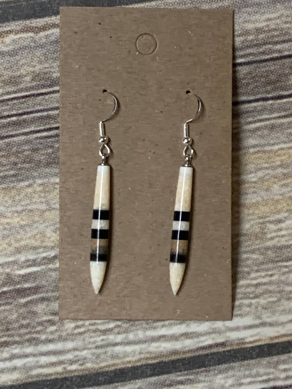 Mammoth, Walrus and baleen earrings