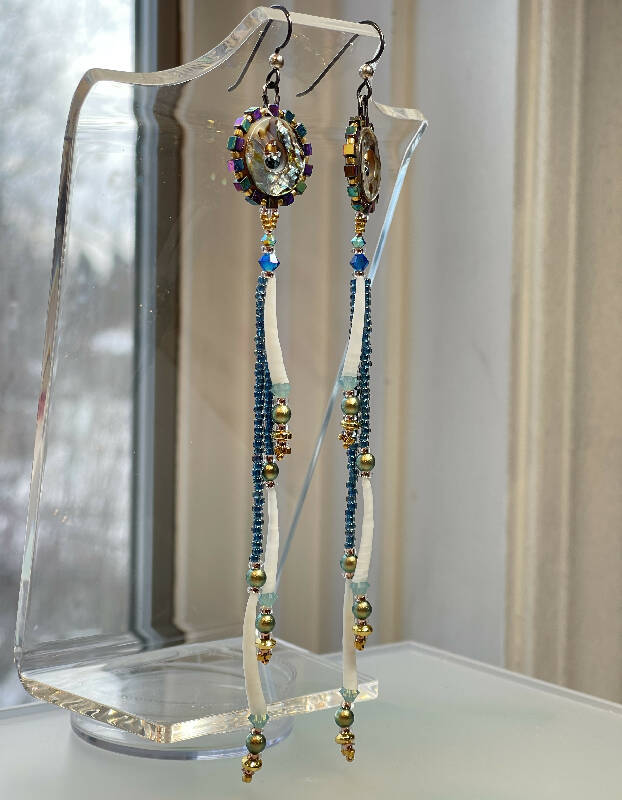 6” Abalone Earrings