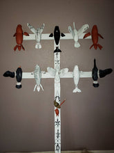 Load image into Gallery viewer, Nunivak Island &quot;Sea mammal and a Flying bird Dancing Stick&quot;