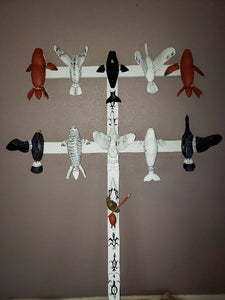 Nunivak Island "Sea mammal and a Flying bird Dancing Stick"