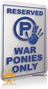 sign: warponies only