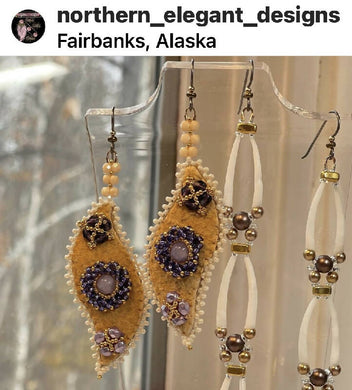 4” Moose Hide Earrings