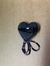 Load image into Gallery viewer, Seal skin and beaded hair clip