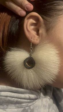 Polar Bear Earrings (Infinity Ovoid)