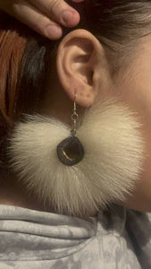 Polar Bear Earrings (Infinity Ovoid)