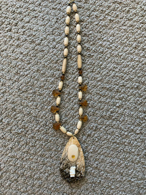 Children's Necklace with carved ivory