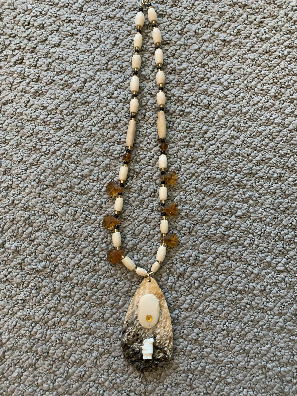 Children's Necklace with carved ivory