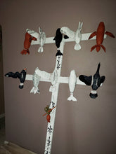 Load image into Gallery viewer, Nunivak Island &quot;Sea mammal and a Flying bird Dancing Stick&quot;