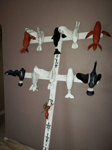 Nunivak Island "Sea mammal and a Flying bird Dancing Stick"