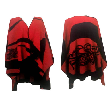 Wolf Fashion Wrap/Poncho